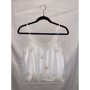 American Eagle Outfitters Sequin Detailed Cropped Top